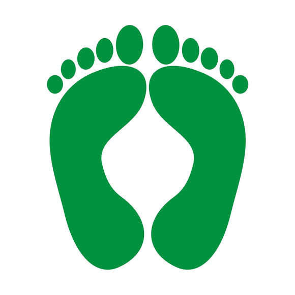 GREEN FEET ZAPS/DECALS