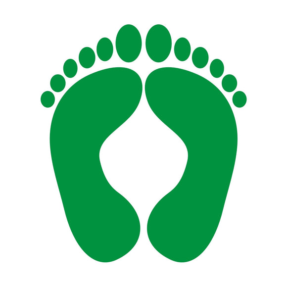 GREEN FEET ZAPS/DECALS