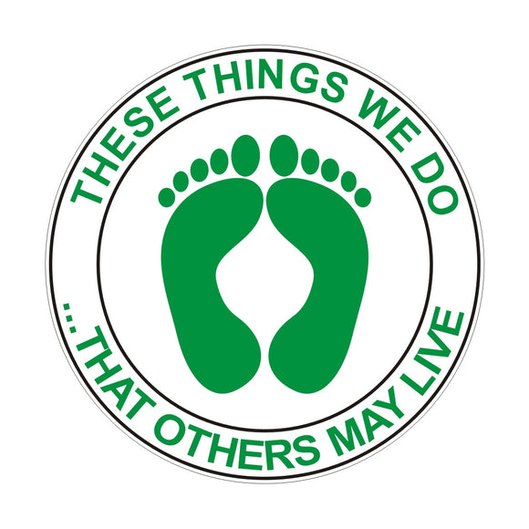 THAT OTHERS MAY LIVE ZAP/DECAL
