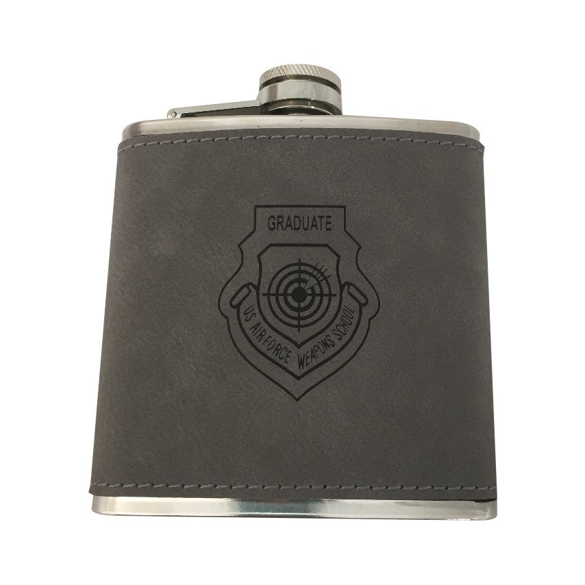 Buy gray-black WPS LEATHERETTE FLASK