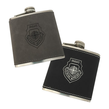 WPS LEATHERETTE FLASK