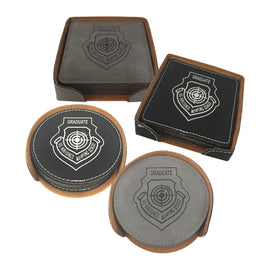WPS LEATHERETTE COASTER SET