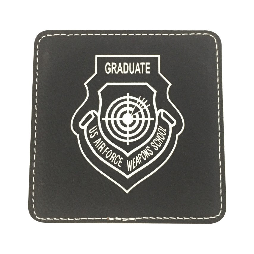 Buy black-silver WPS LEATHERETTE COASTER SET
